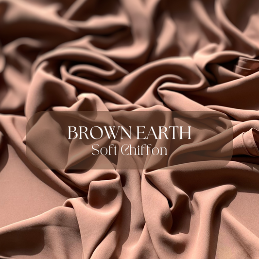 Soft Chiffon Brown Earth Hijab