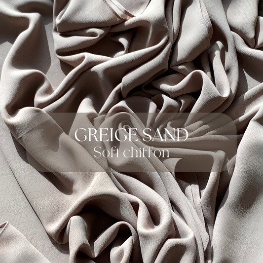 Soft Chiffon Greige Sand Hijab